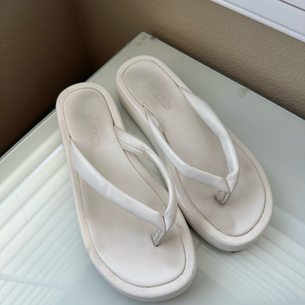 White Thong Sandal